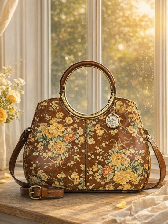 Patricia Nash Handbags - Patricia Nash Aria Handbag Leath Vintage Botanical Garden Floral Crossbody
